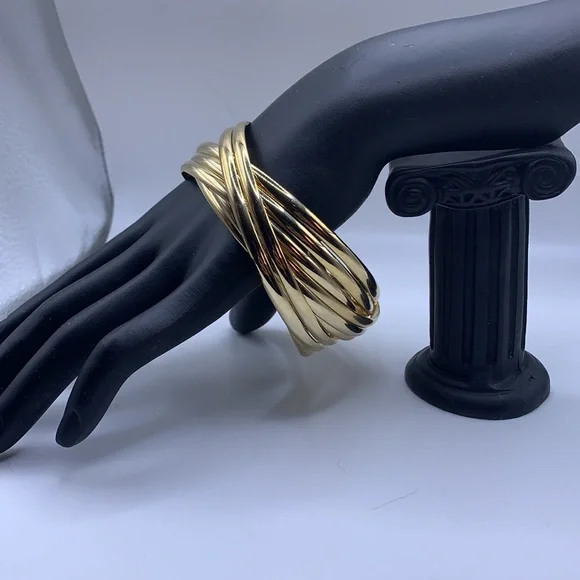 Bangle bracelets gold plated - Picture 4 of 5